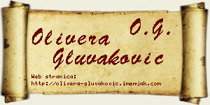 Olivera Gluvaković vizit kartica